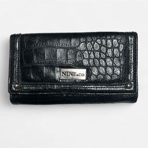 Nine & Co. Black Textured Wallet